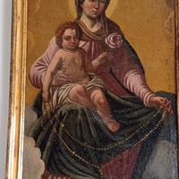 Quadro antico Maria Vergine col bambino del' 700