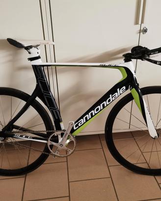 BICICLETTA DA PISTA IN CARBONIO - SCATTO FISSO 