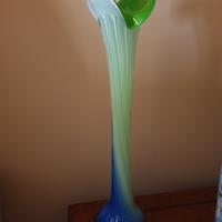 Vaso portafiori in vetro a forma di calla