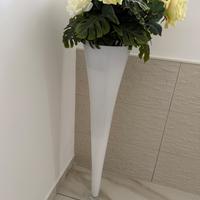 Vaso bianco alto