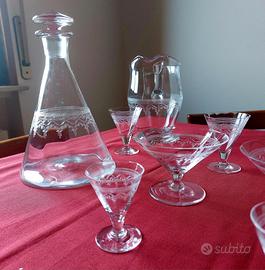 Servizio Cristallo Vintage Inciso