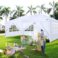 Gazebo per feste  3x6 metri, bianco con pareti