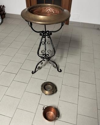 Braciere antico + altri pezzi