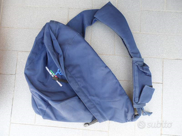 Monospalla In tela Blu , con tracolla, NUOVO