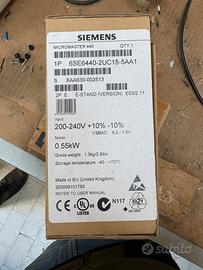 Siemens Micromaster 440 6SE6440‑2UC15‑5AA1 Nuovo