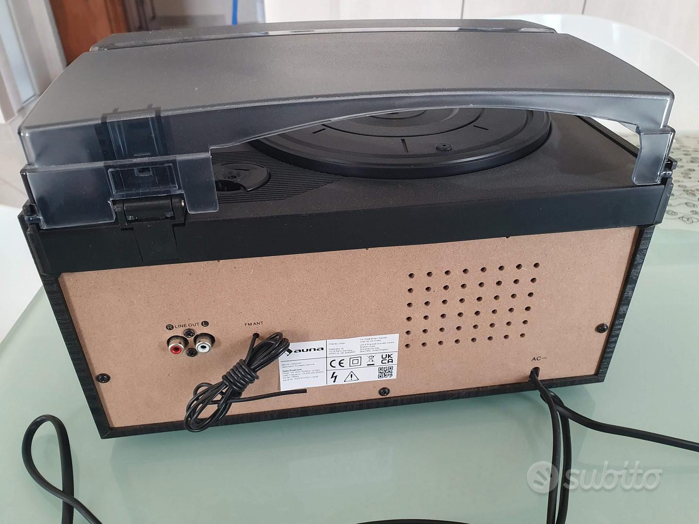 Auna Giradischi Bluetooth per Dischi in Vinile a 3 - Audio/Video In vendita  a Torino