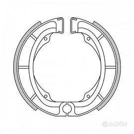 Coppia ceppi freno per moto Suzuki anni 70-90 Kawa