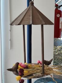 Idea arredo mangiatoia per uccelli