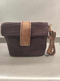 Borsa a Tracolla Marrone/Marrone Scuro Artigianale
