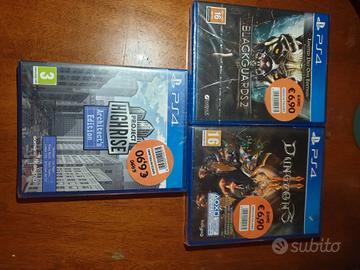 Lotto 3 Giochi PS4 Nuovi Sigillati da collezione