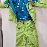 Completo da sci Salewa con pile e zaino 3-4 anni