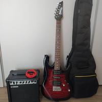 Chitarra elettrica Gio Ibanez con amplificatore