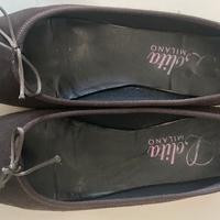 Ballerine invernali scamosciate marroni