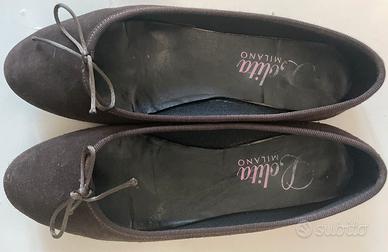 Ballerine invernali scamosciate marroni