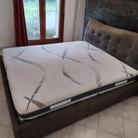 letto matrimoniale contenitore con materasso 