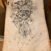 Disegno su carta, firnato e datato.