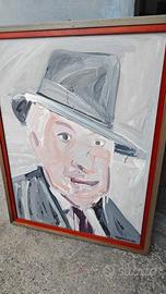 Quadro olio Attilio Steffanoni Bergamo
