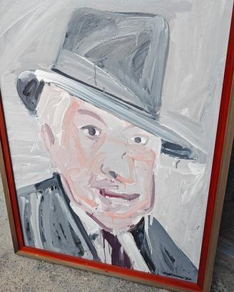 Quadro olio Attilio Steffanoni Bergamo