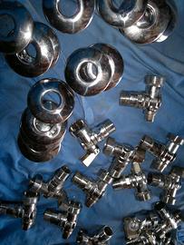 Rubinetti sottolavabo, eccentrici, curvette