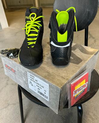 Scarpe da moto unisex Rush WP Yellow Fluo