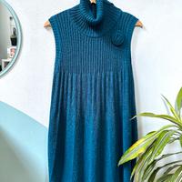 Abito donna midi smanicato a collo alto M - L