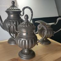 Set da 3 pezzi in peltro
