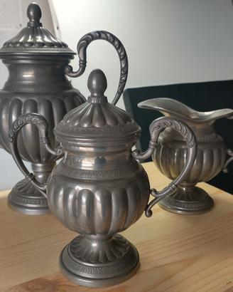 Set da 3 pezzi in peltro