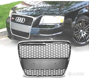 GRIGLIA AUDI A6 4F 04-08 LOOK RS6 ARGENTO