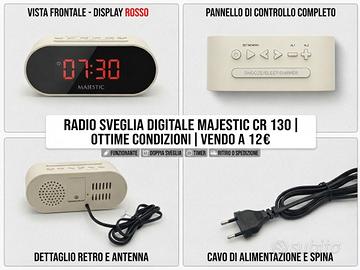 Radio sveglia digitale Majestic