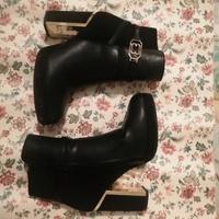 Tronchetti neri da donna "Dame Rose" taglia 38