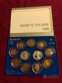 DIVISIONALE ITALIA-PROOF-ANNO 1988-11 VALORI-FOTO