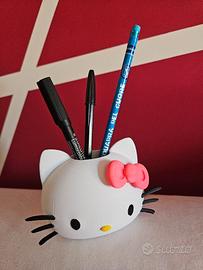Portapenne da scrivania hello kitty in 3D 