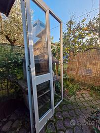 Porta finestra alluminio doppio vetro
