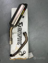Scarico R125 2014-18 akrapovic completo deacat