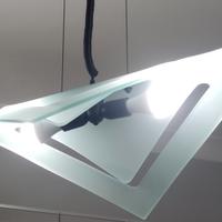 lampadario in vetro artistico 