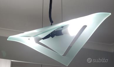 lampadario in vetro artistico 