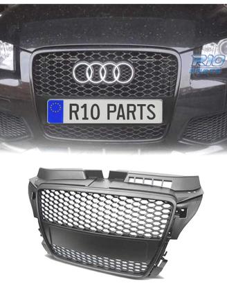 GRIGLIA AUDI A3 8P 08-12 LOOK RS3 NERO