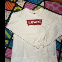 Felpa Levis bianca senza cappuccio