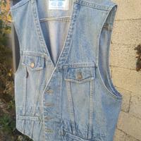 Gilet in Jeans Carrera taglia S/Anni 80/Vintage