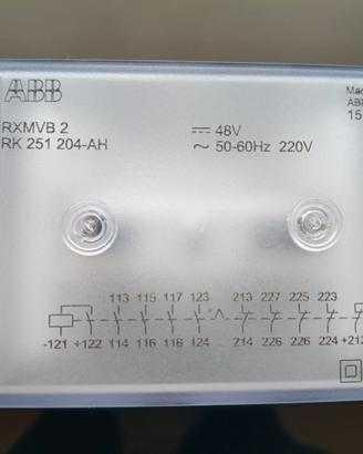 ABB ASEA RXMVB 2 RK251204-AH Relay 48VDC