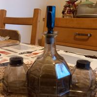 saliera da tavolo in vetro vintage 