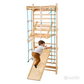 Scala Svedese a Parete Set Gioco 8 in 1  Interni