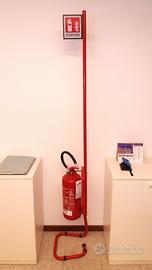 Nr. 2 Estintore a Polvere ABC 6kg 233 B + Piantana