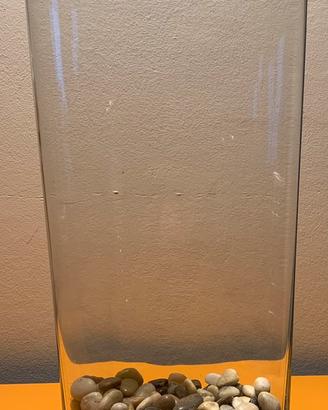 Vaso moderno in vetro robusto