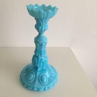 Portacandela opaline turchese antico