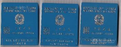 3 monete Galileo Garibaldi Virgilio