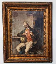 Antico dipinto olio su tela Vincenzo Busciolano