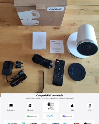 Nuroum V403 Webcam PTZ Zoom 5X FHD - Nuova