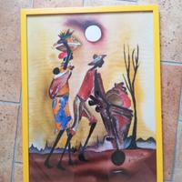 Quadro batik Uganda artigianato etnico