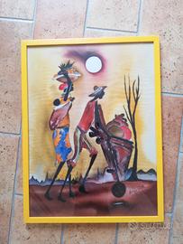 Quadro batik Uganda artigianato etnico